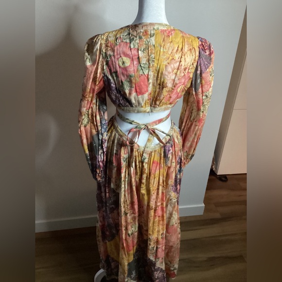 Zimmermann Pattie Cut-out Dress, Size 1 (US 6) nice pattern; Sophisticated sexy - Picture 4 of 7